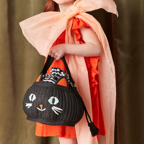 Trick Or Treat Cat Basket Bag