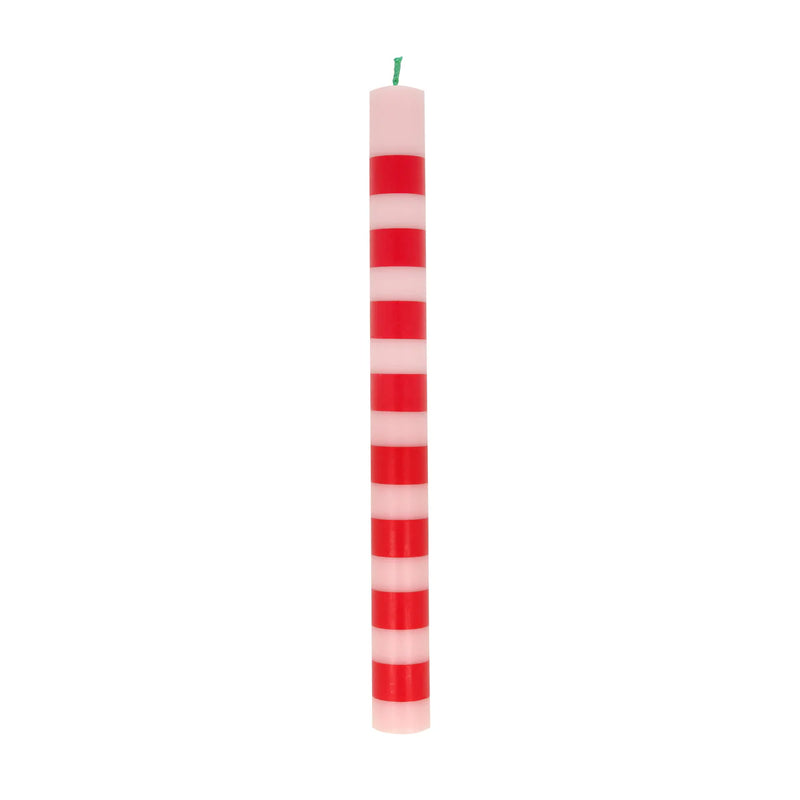 Festive Stripe Table Candles