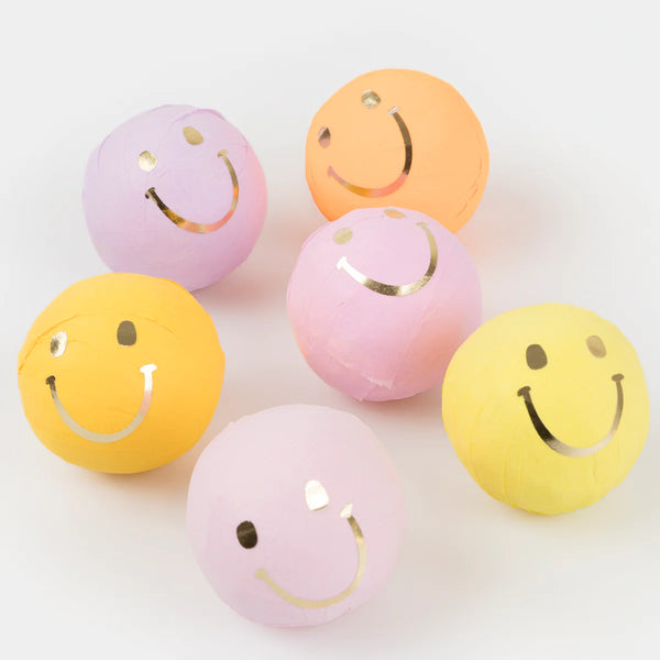 Happy Face Icons Surprise Balls