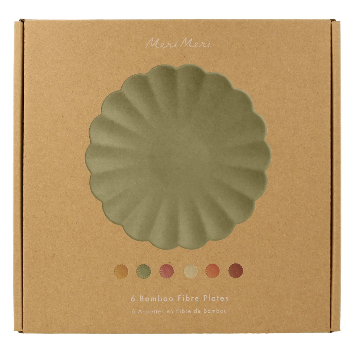 Earthy Small Reusable Bamboo Plates - Thumbnail 5