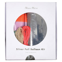 Silver Foil Balloon Kit (6)
