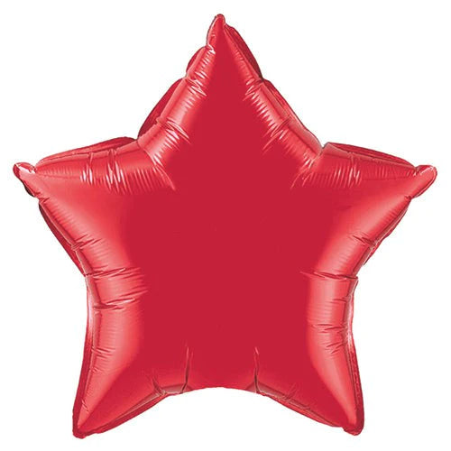 Star Balloon - Ruby Red