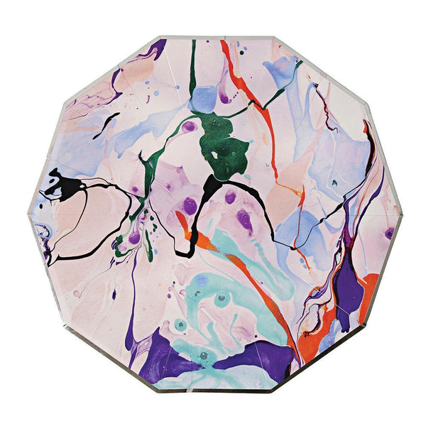 Marble Large Paper Plates