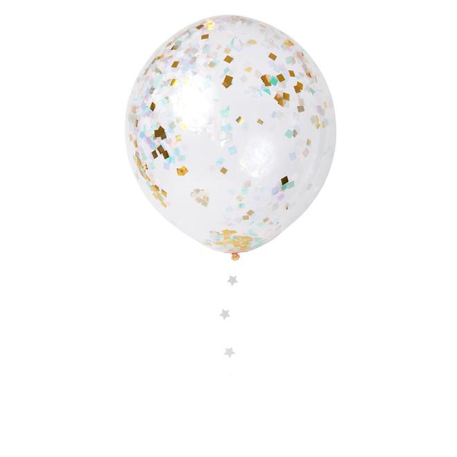 Iridescent Confetti Balloon Kit (8)