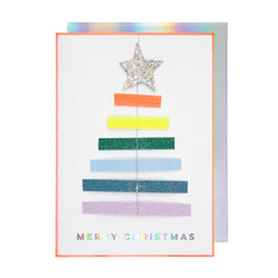 Rainbow Tree Ornament Card