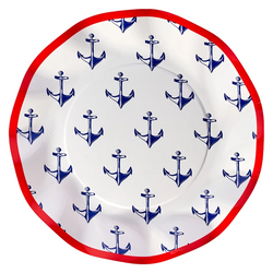 By the Sea by Molly Hatch Wavy Paper Salad Plate