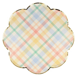 Plaid Pattern Dinner Plates