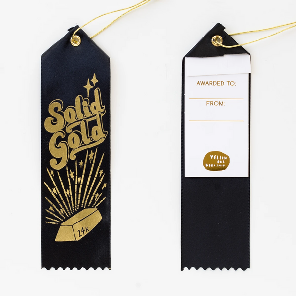 24K Solid Gold - Award Ribbon Card