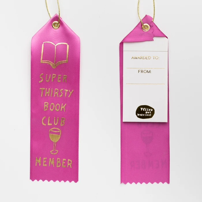 Super Thirsty Book Club - Award Ribbon Card