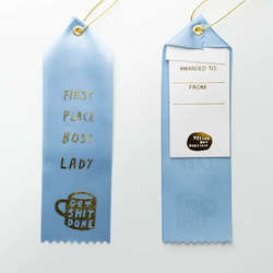 First Place Boss Lady - Award Ribbon Card