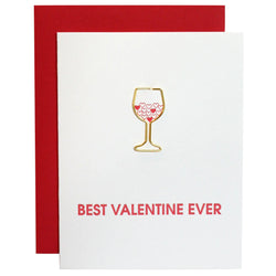 Best Valentine Ever Paper Clip Letterpress Card