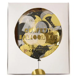 Gold & Silver Confetti Balloon Kit (8)