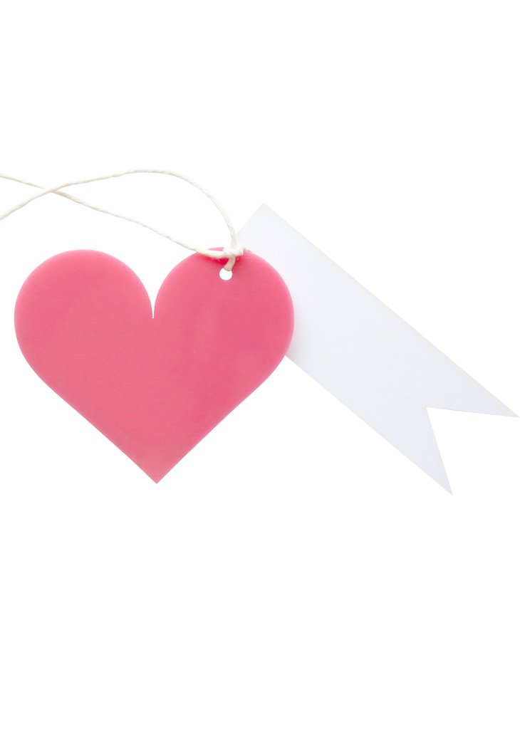 Heart Acrylic Gift Tag