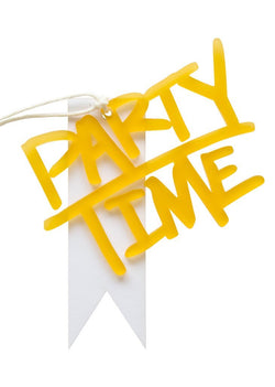Party Time Acrylic Gift Tag