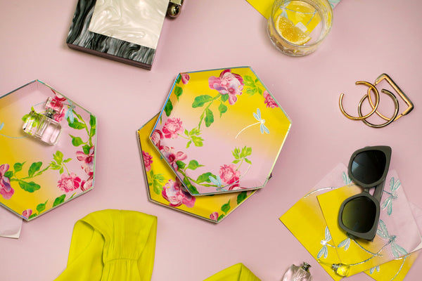 Cynthia Rowley Golden Hour - Floral Ombre Cocktail Napkins