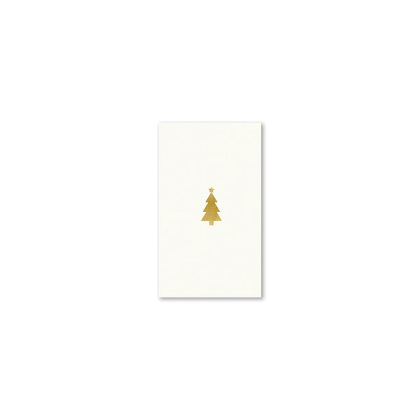 Golden Holiday Gold Tree Guest Napkin