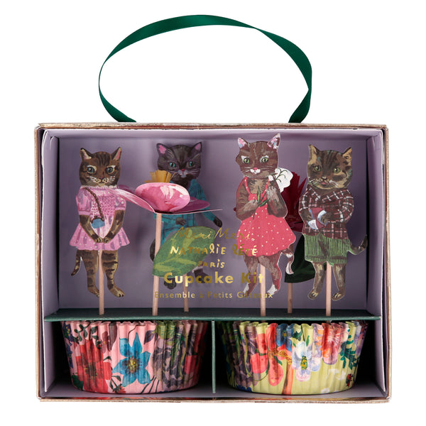 Nathalie Lete Flora Cat Cupcake Kit
