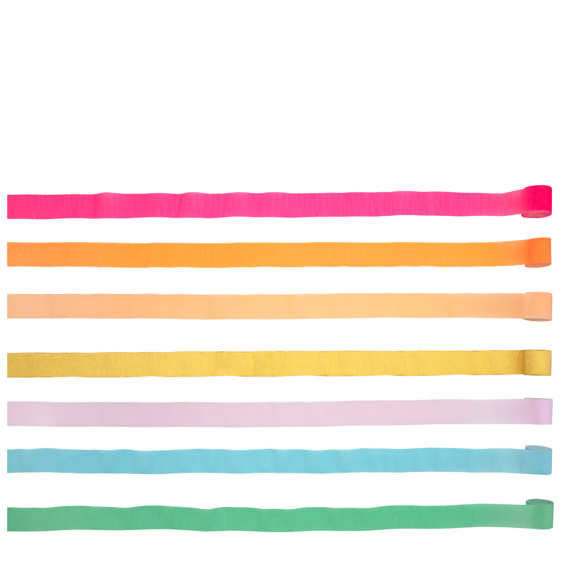 Bright Crepe Paper Streamers – Partyloving