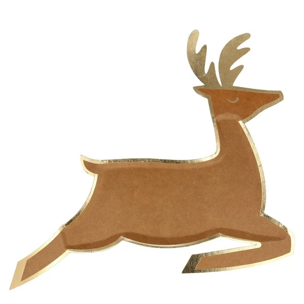 Leaping Reindeer Plates