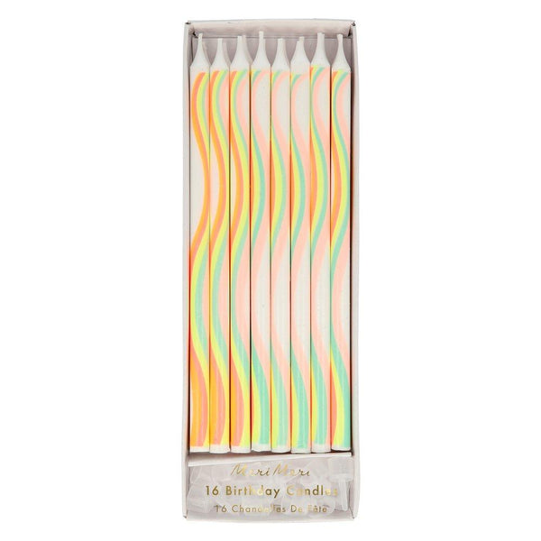Tapered Rainbow Candles
