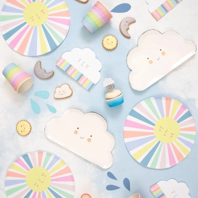 Rainbow Sun Cloud Napkins - Thumbnail 3