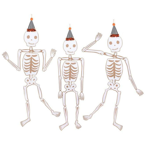 Vintage Halloween Jointed Skeletons