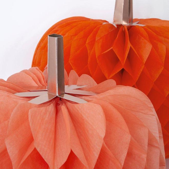 Meri Meri Liberty Paper Honeycomb Pumpkins Set of 3