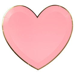 Pink Tone Large Heart Plates