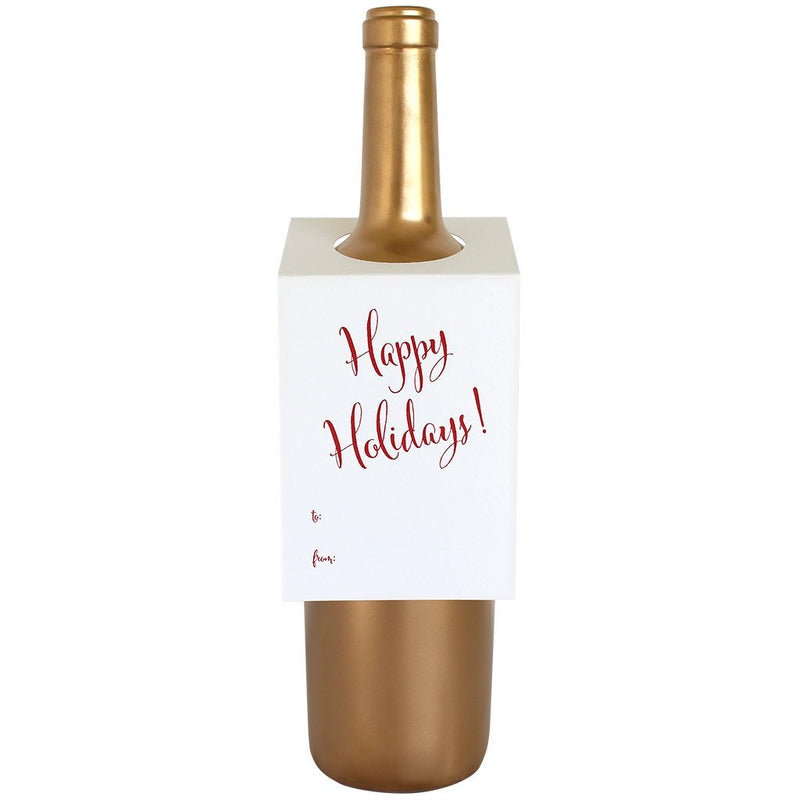 Happy Holidays Bottle Gift Tag