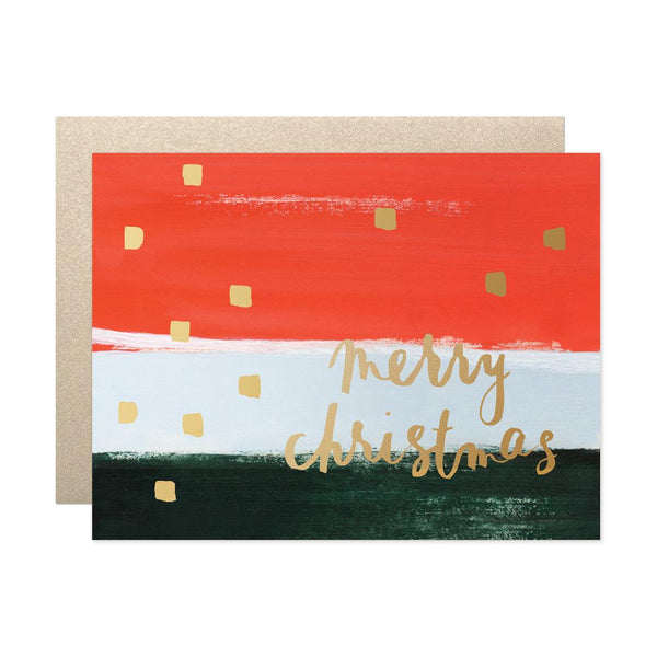 Merry Christmas Stripes Card