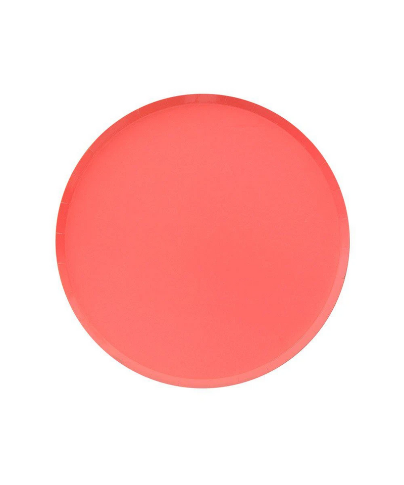 Oh Happy Day Large Plates - Coral