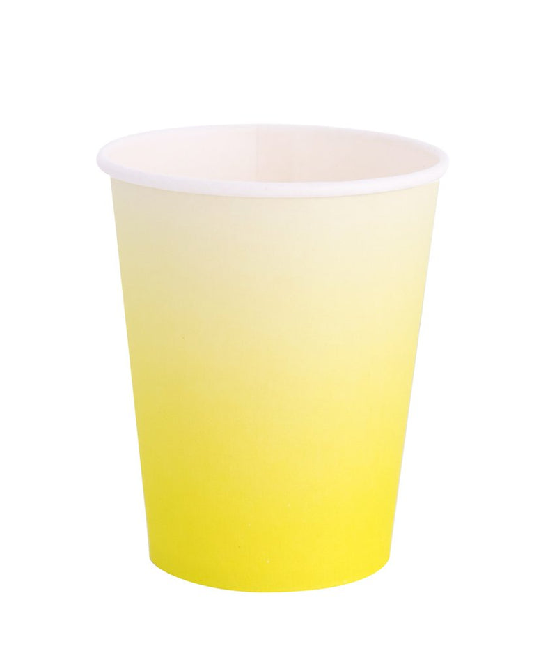 Oh Happy Day Chartreuse Ombre Cups