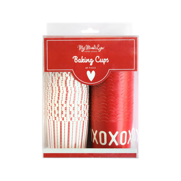 Red XOXO Food Cups