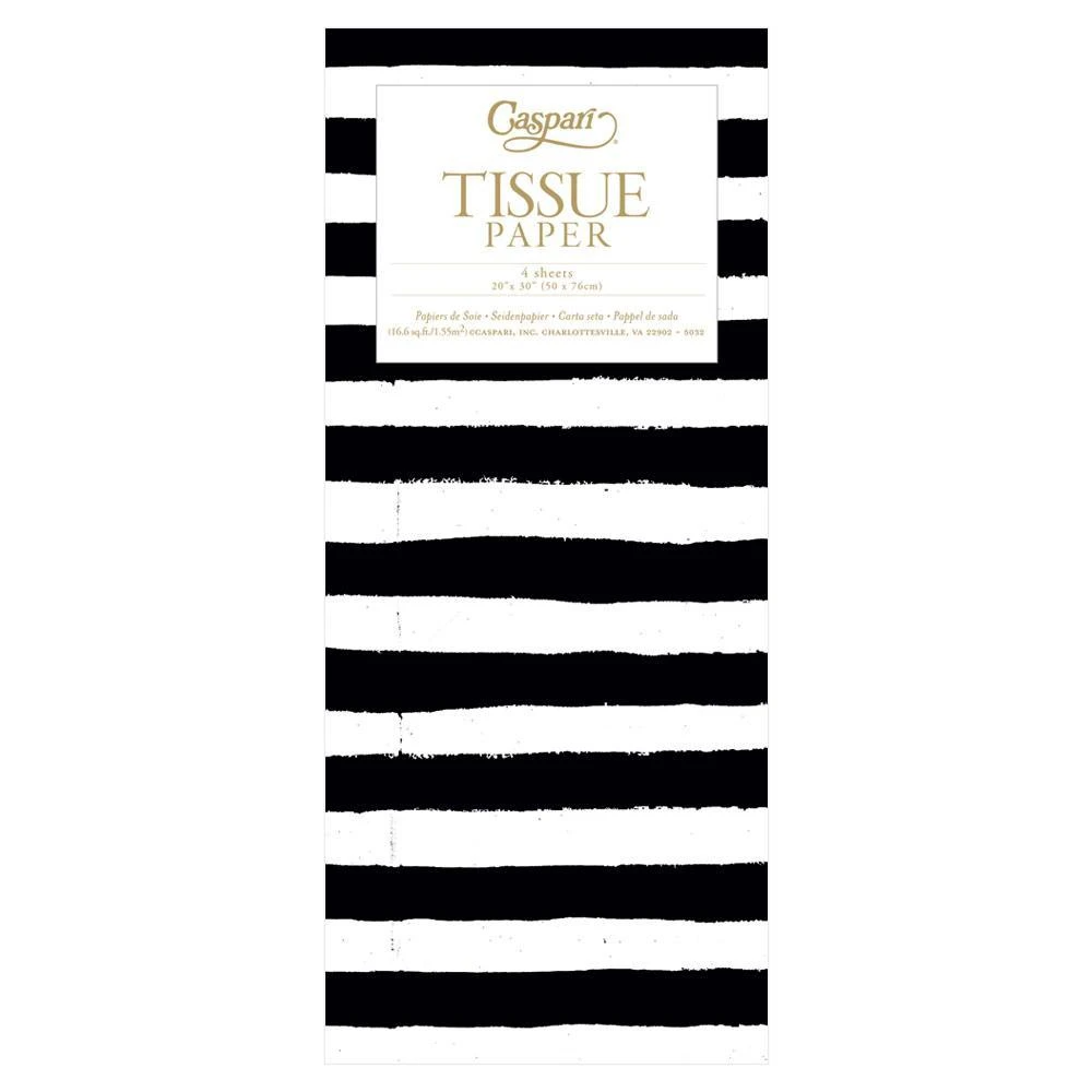 Black & White Pinstripe Tissue Paper