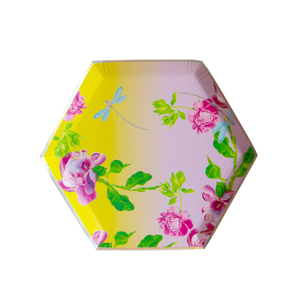 Cynthia Rowley Golden Hour - Floral Ombre Premium Small Plates