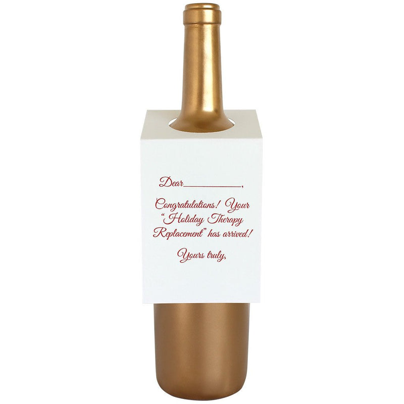 Your 'Holiday Therapy Replacement Bottle Gift Tag