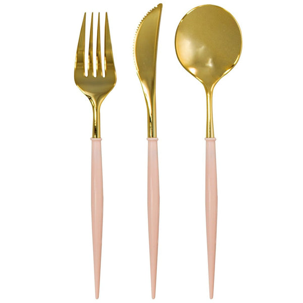 Blush & Gold Bella Cutlery Set