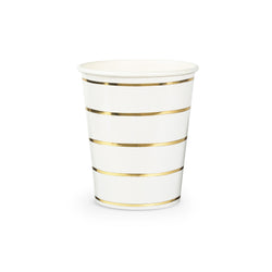 Gold Frenchie Striped Cup