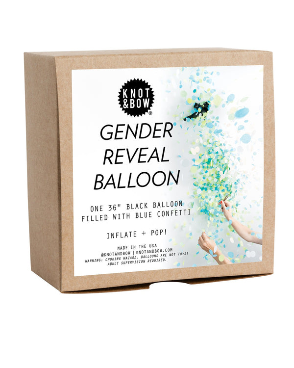 Blue Gender Reveal Confetti Balloon