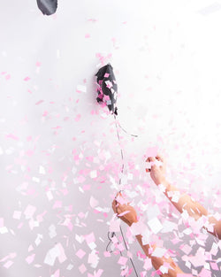 Pink Gender Reveal Confetti Balloon