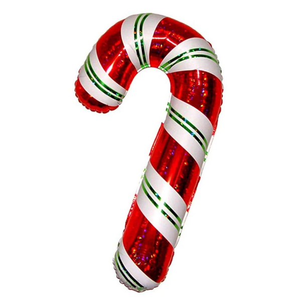 Candy Cane Holographic Balloon