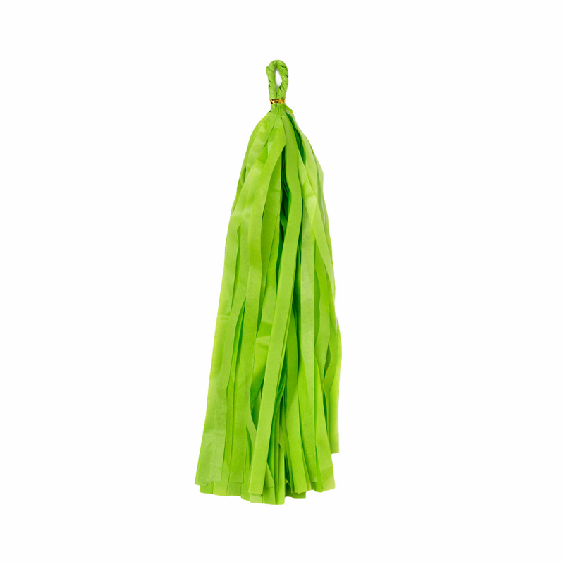 Tissue Paper Balloon Tassel - Green Apple