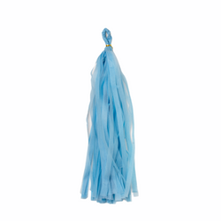 Tissue Paper Balloon Tassel - Sky Blue