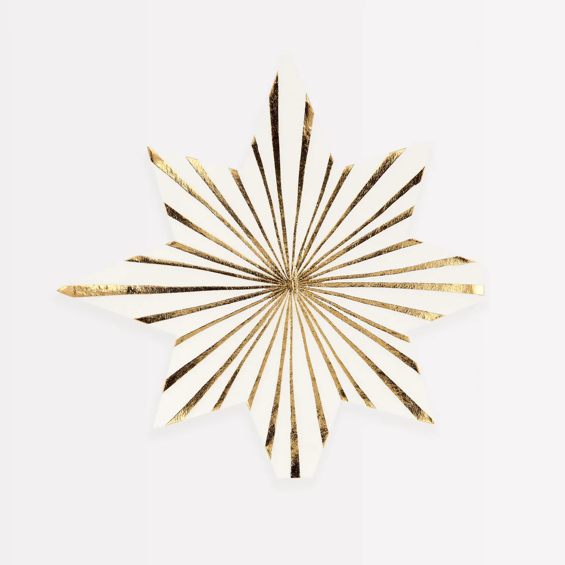 Meri Meri Gold Stripe Star Napkins - Thumbnail 4