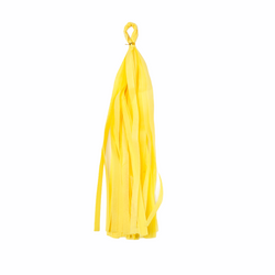 Tissue Paper Balloon Tassel - Yellow