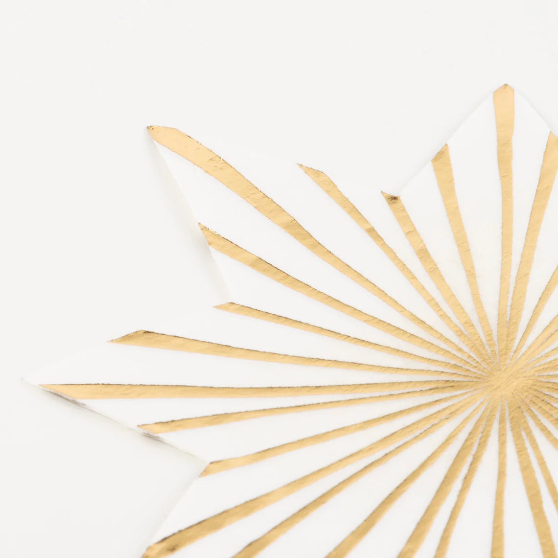 Meri Meri Gold Stripe Star Napkins - Thumbnail 5