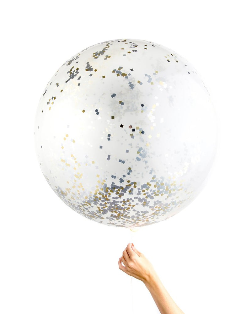 Metallic Jumbo Confetti Balloon - 36"