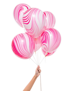 Pink Marble Party Balloons