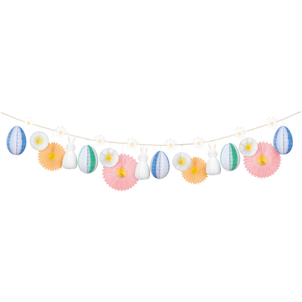 Honeycomb Easter Bunny Garland