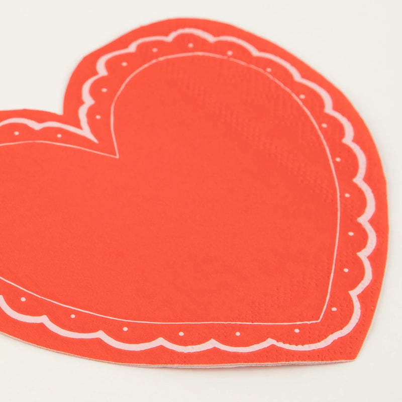 Lacy Heart Large Napkins